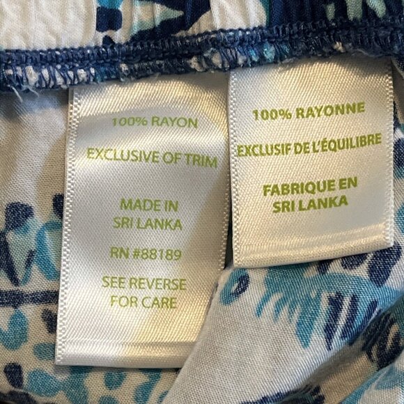 Lilly Pulitzer Katia Shorts SZ XS Keep on Trunkin Blue White Elephant Rayon - Picture 8 of 11